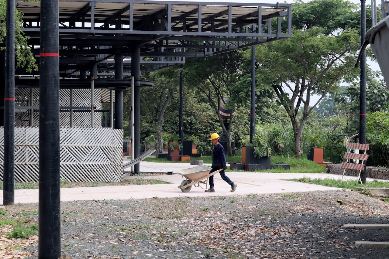 Así van las obras del parque Pacífico a 15 días de su entrega.
