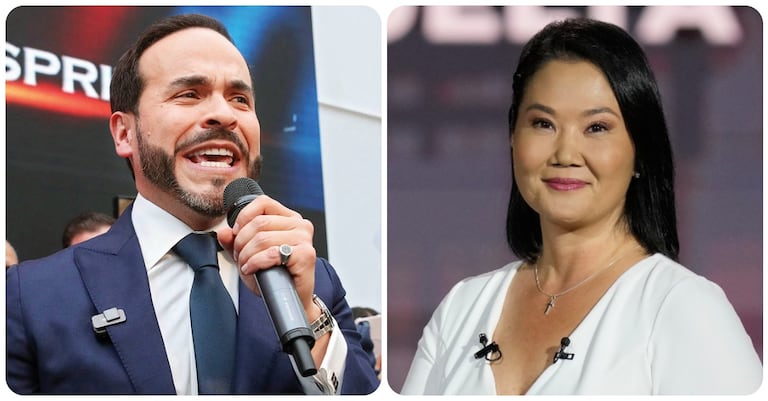 Abelardo de la Espriella y Keiko Fujimori