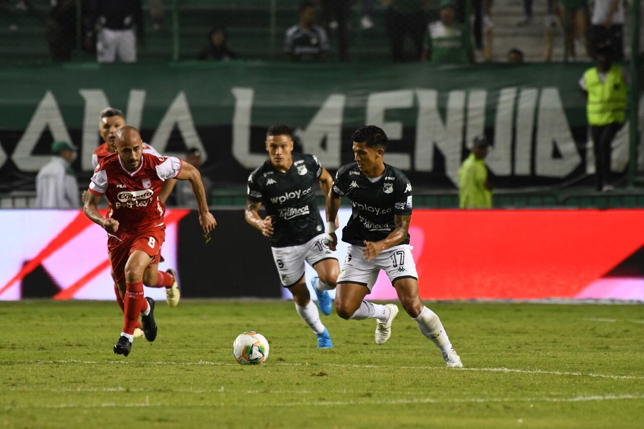 Deportivo Cali Santa fe en el estadio de Palmaseca