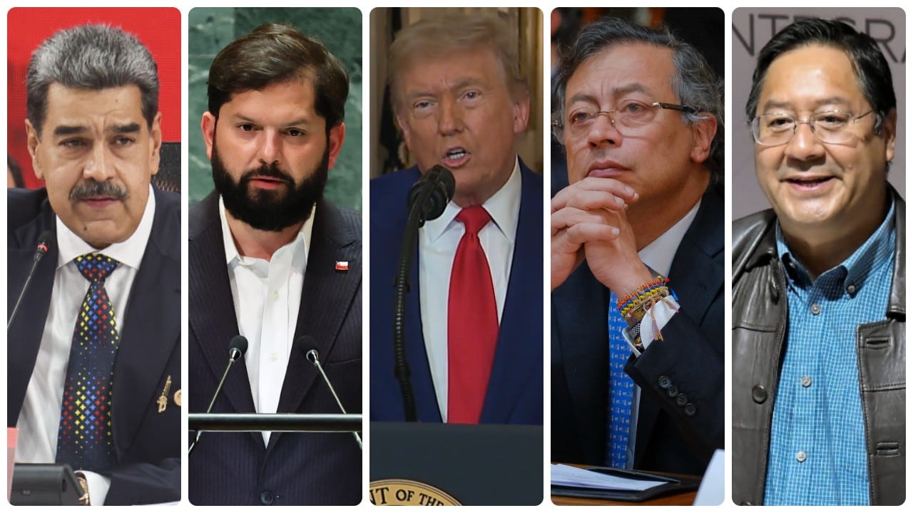 Los presidentes de Venezuela, Nicolás Maduro; de Chile, Gabriel Boric; de Colombia, Gustavo Petro; y de Bolivia, Luis Arce, reaccionaron al ataque de Estados Unidos a Irán.