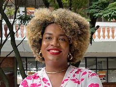 Bicky Bohórquez, lideresa social y activista trans afrodescendiente, comprometida con la defensa de los derechos humanos y la preservación de las tradiciones culturales del Pacífico colombiano.