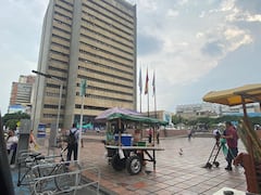 Este es el panorama en la zona luego de la evacuación.