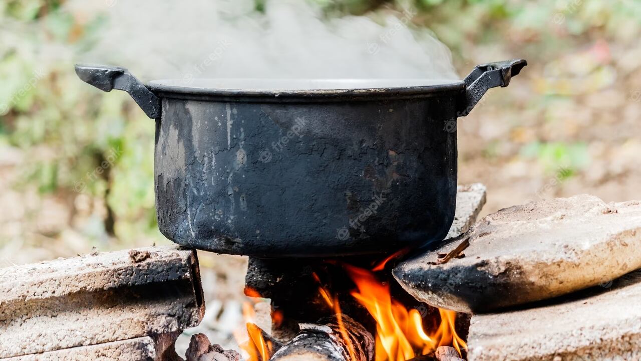 Muchas personas todavía se ven obligadas a cocinar con leña.