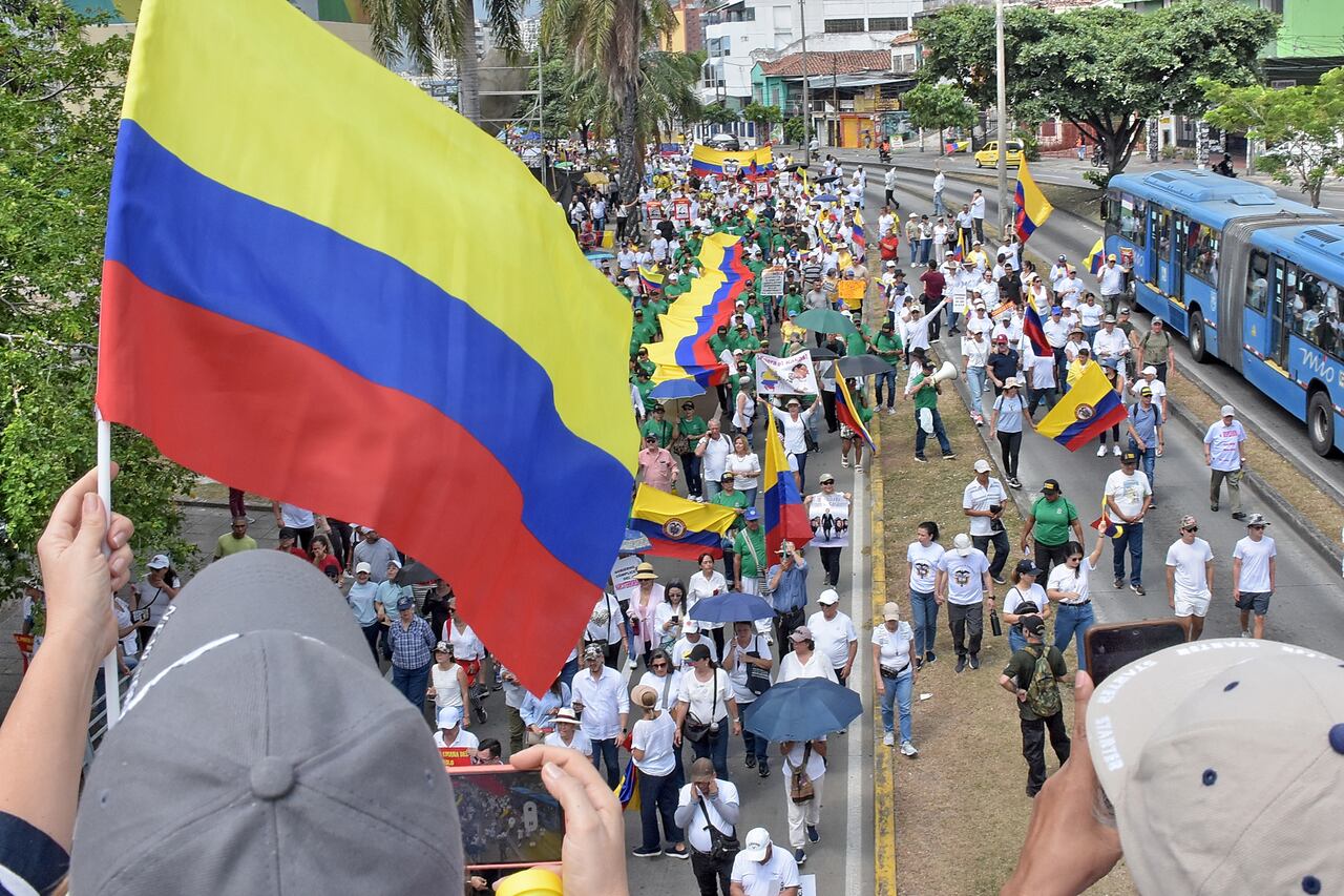 Marchas en contra de las reformas del gobierno del Presidente Gustavo Petro.