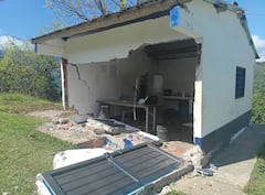 Escuela La Libertad, en San José del Palmar, epicentro del terremoto del 10 de agosto en Colombia.