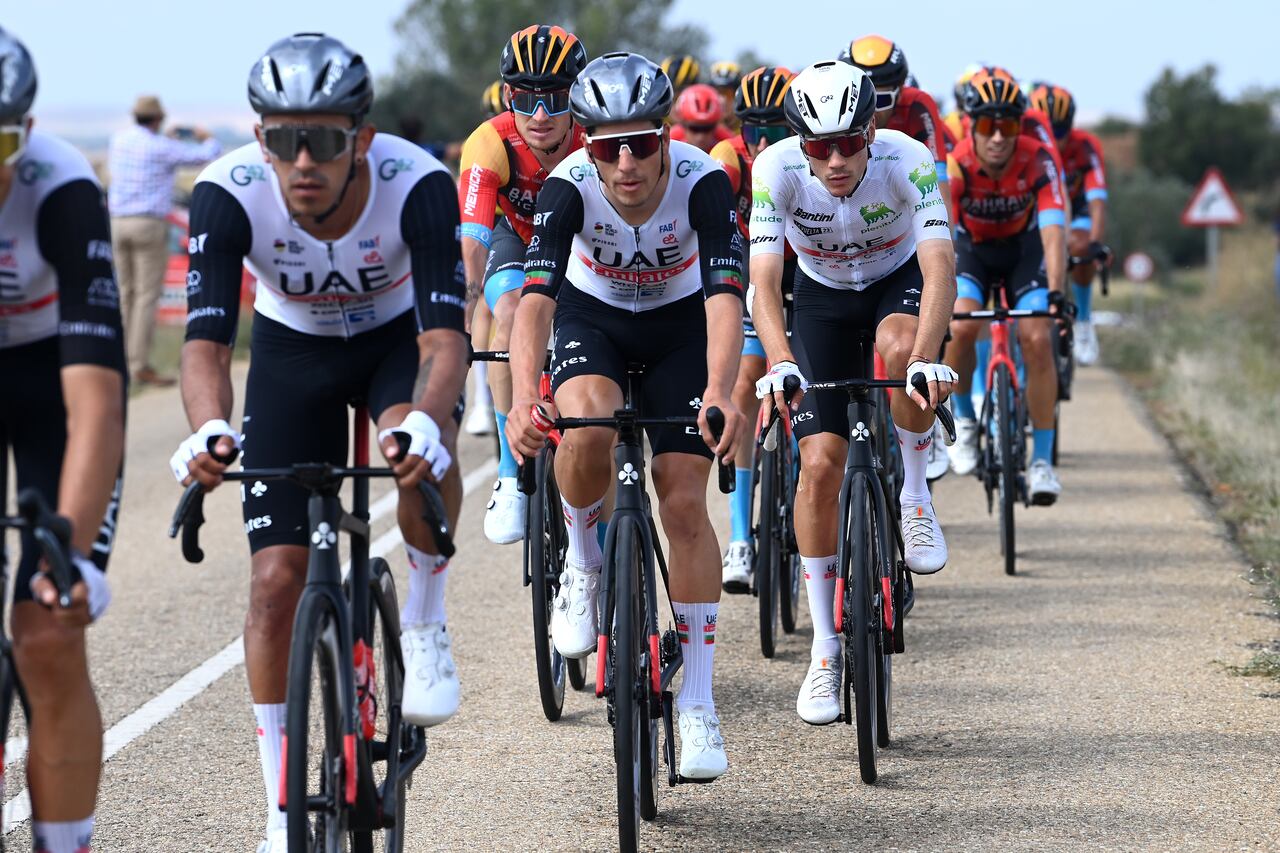 Juan Sebastián Molano con el UAE Team en la etapa 19.