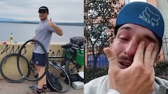 Argentino, que recorre el mundo en bicicleta, denunció que lo robaron en Bogotá