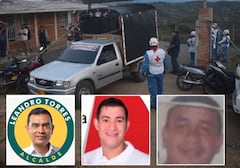 Las víctimas fueron identificadas como Jesús Rafael Guzmán Villalba, Wilmer Leandro Torres Peña y Cristian Fernando Preciado Ibáñez, quienes tenían trayectoria política en distintas regiones del país son las víctimas de esta masacre.