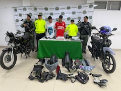 Alias Keiner y alias Johan, capturados en flagrancia en el municipio de Palmira, Valle del Cauca.