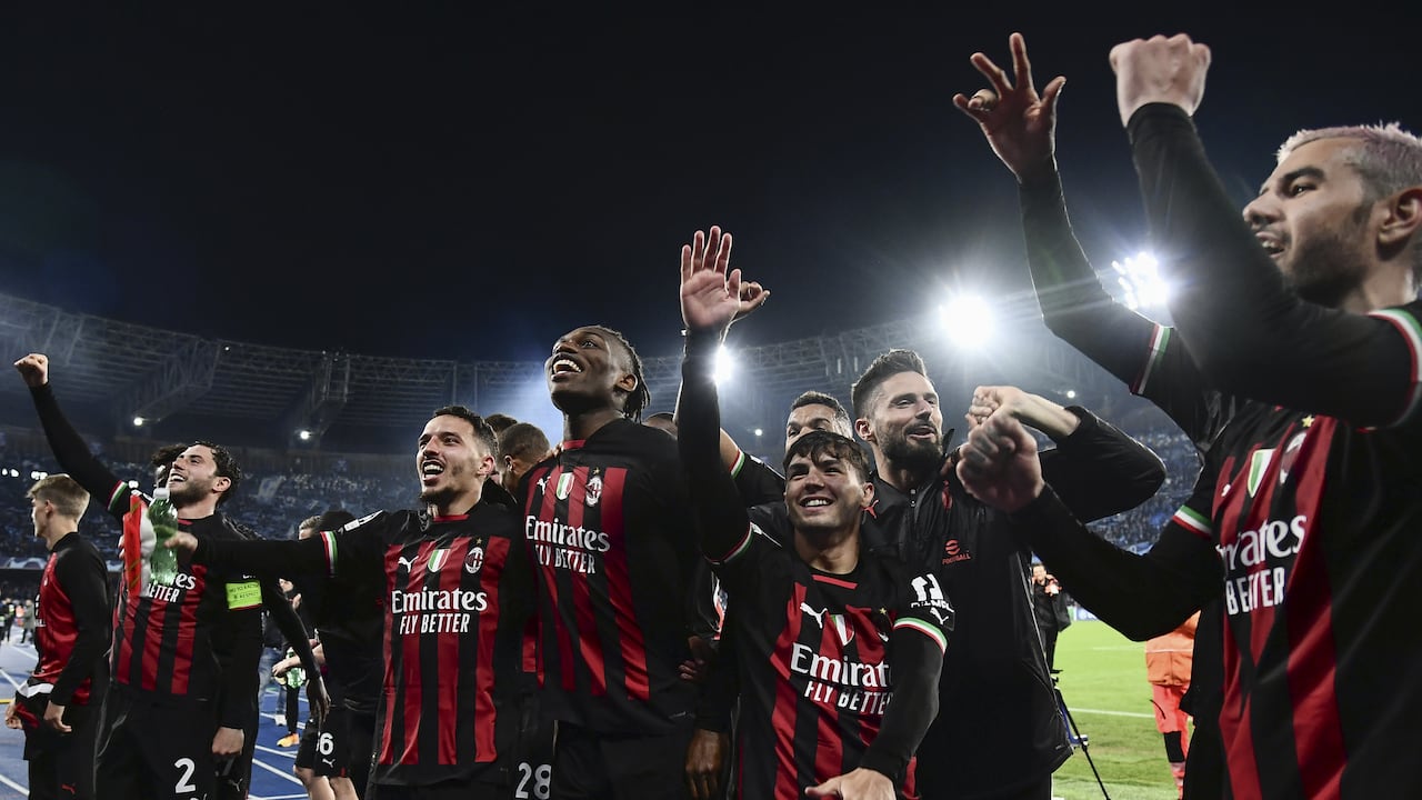 A.C. Milán de Italia en la pasada Champions League