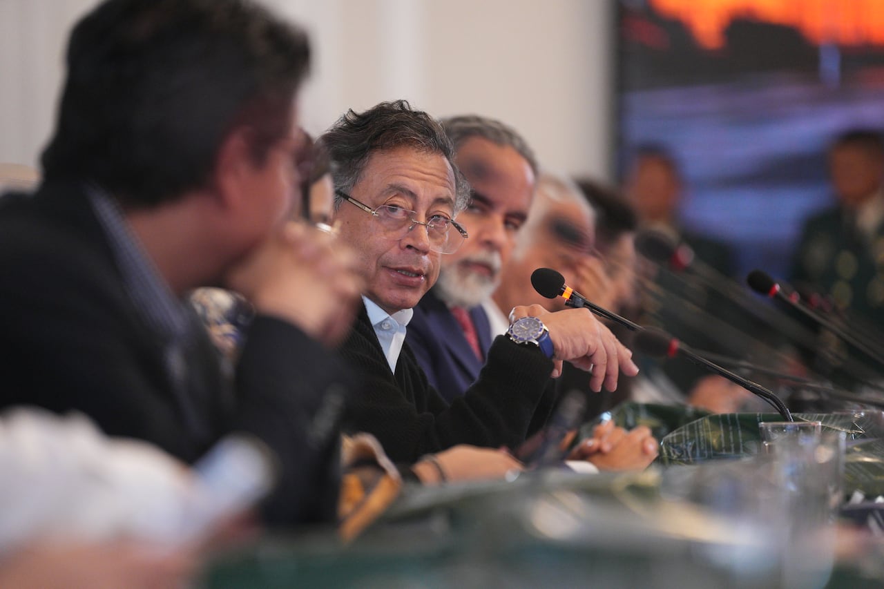 El presidente, Gustavo Petro, el 10 de diciembre de 2025, en Bogotá