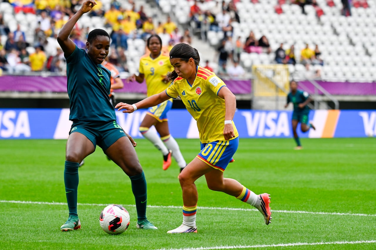 Imagen del partido de cuartos de final entre Colombia y Nigeria por el Mundial Femenino Sub-20 de Polonia 2026.