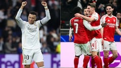 Real Madrid y Arsenal vencieron en la jornada 7 de la Champions League.