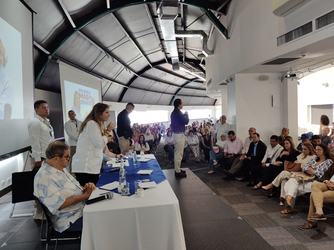 Paloma Valencia estuvo en Cali este martes 28 de abril.