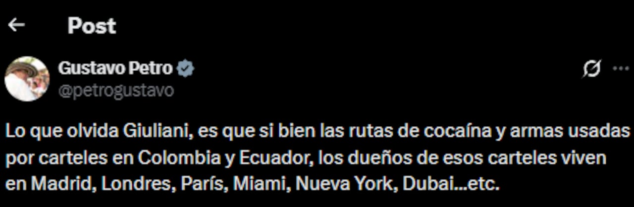 El caso también se relaciona con advertencias previas del presidente Gustavo Petro, quien en 2025 aseguró que desde Dubái operaban estructuras criminales.