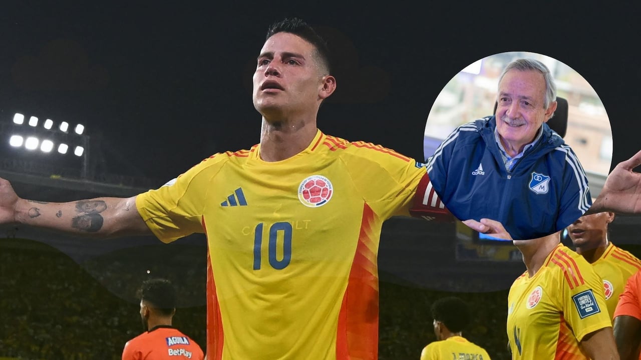 Enrique Camacho, presidente Millonarios, confirmó que se contactó con James Rodríguez para tratar el vincularlo en el equipo para el 2026.