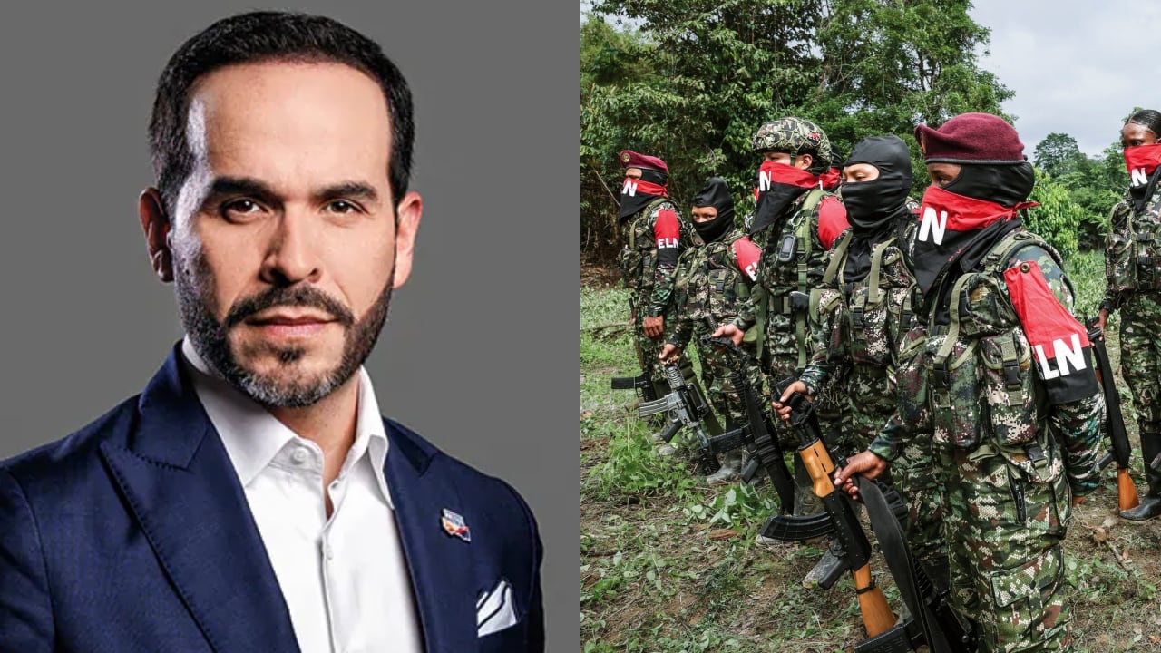 Abelardo De La Espriella y miembros del ELN.