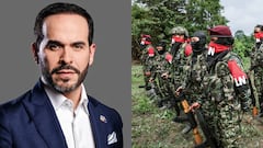 Abelardo De La Espriella y miembros del ELN.