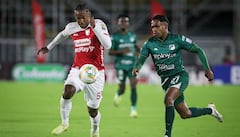 Imagen del compromiso entre Independiente Santa Fe y Deportivo Cali.