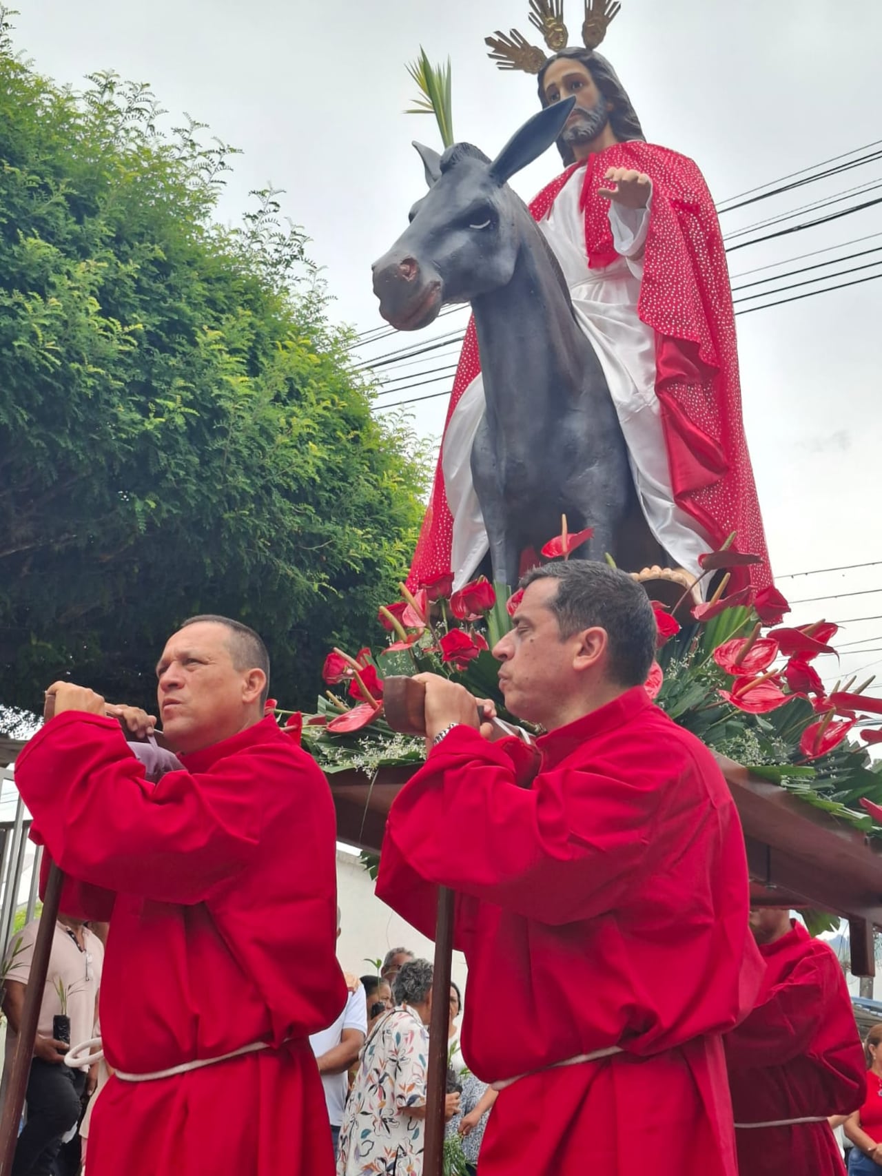 Procesión de Domingo de Ramos en Roldanillo, Valle del Cauca.