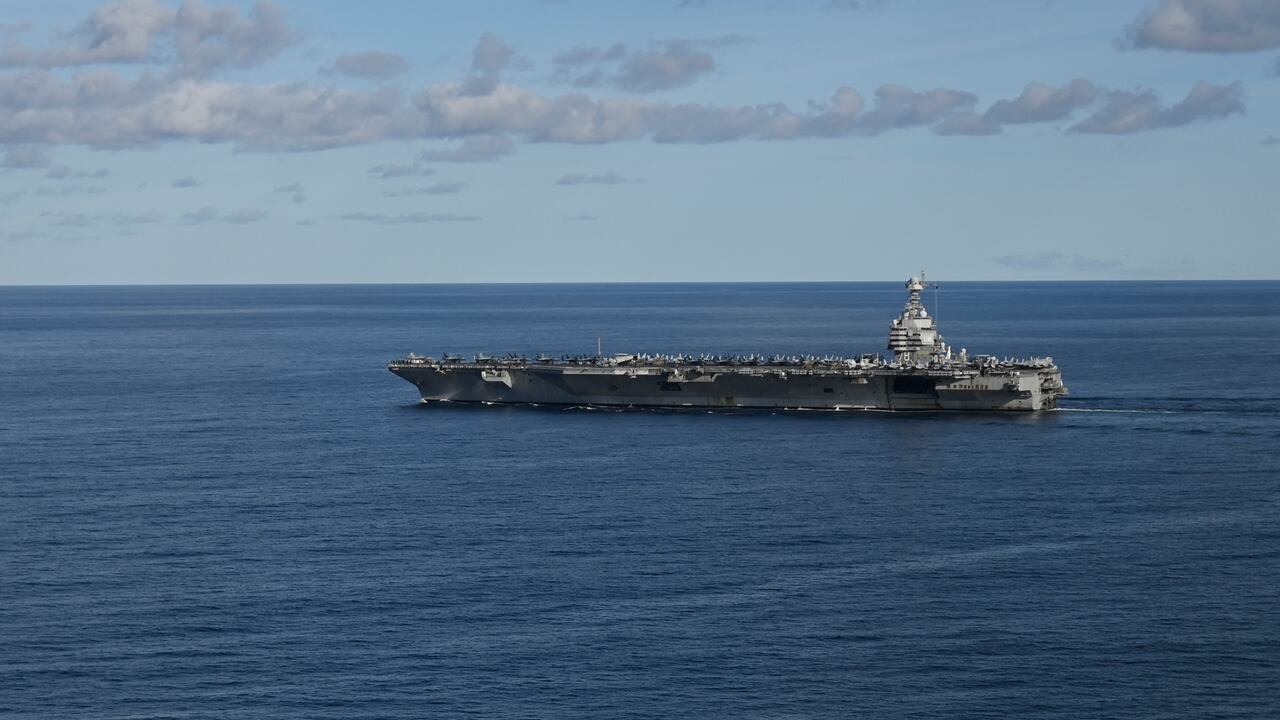 Un grupo de ataque de portaaviones estadounidense llegó a Latinoamérica el 11 de noviembre de 2025.
