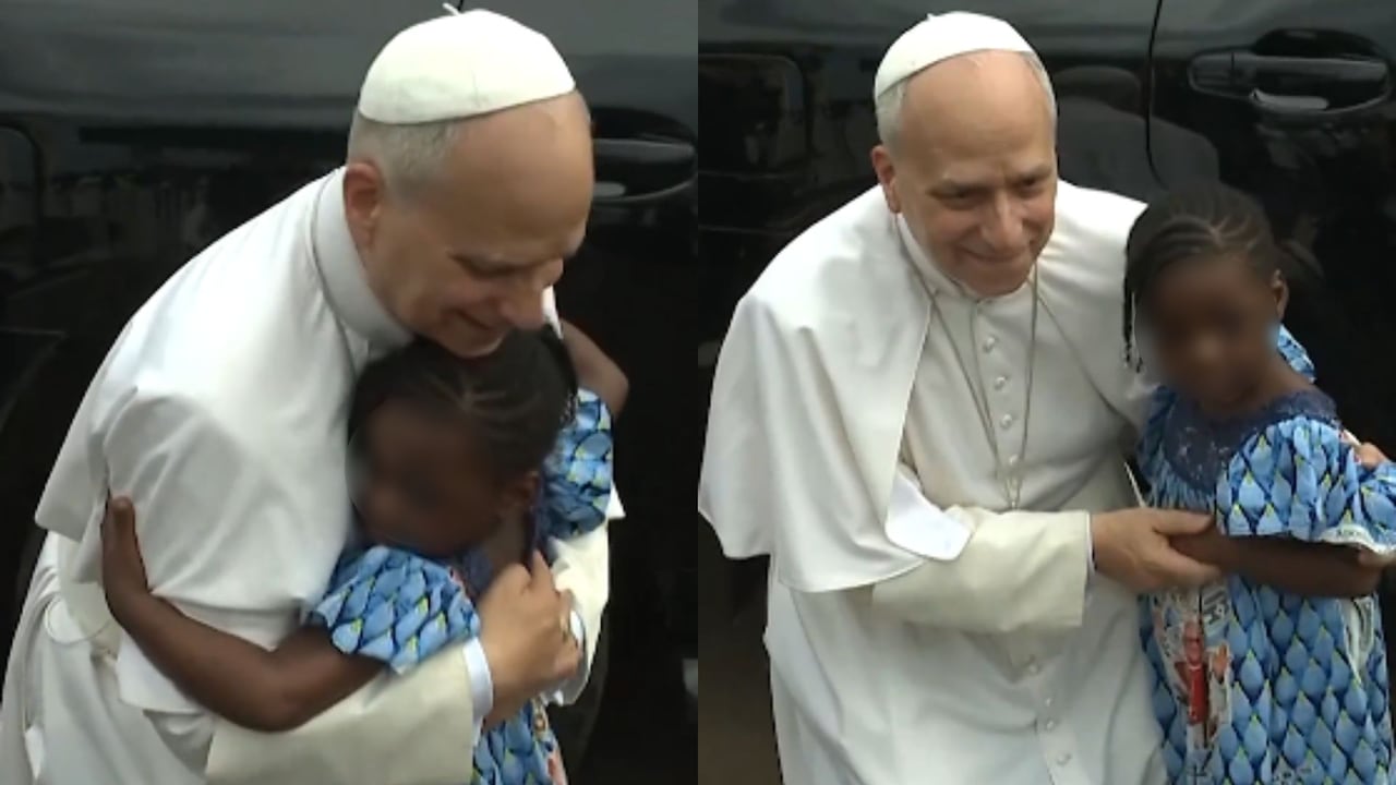 El tierno momento quedó registrado en video.