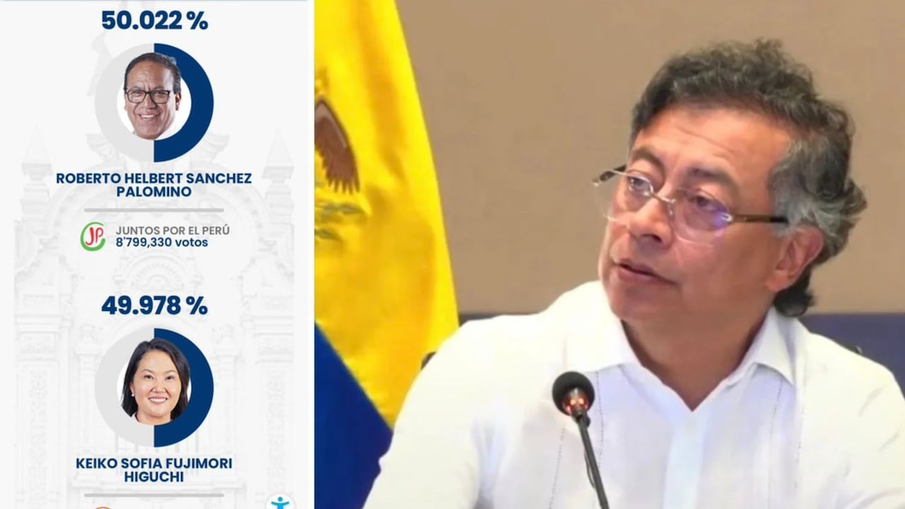 El presidente de Colombia, Gustavo Petro, publicó un mensaje en redes sociales en el que celebró un eventual triunfo de la izquierda en Perú, pese a que el conteo oficial seguía en curso y la diferencia entre los candidatos permanecía dentro de un margen muy estrecho.