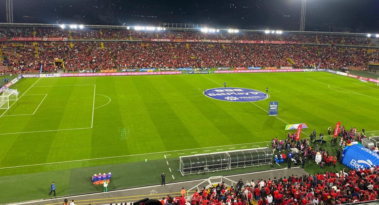 Hinchas del América de Cali en el Campín