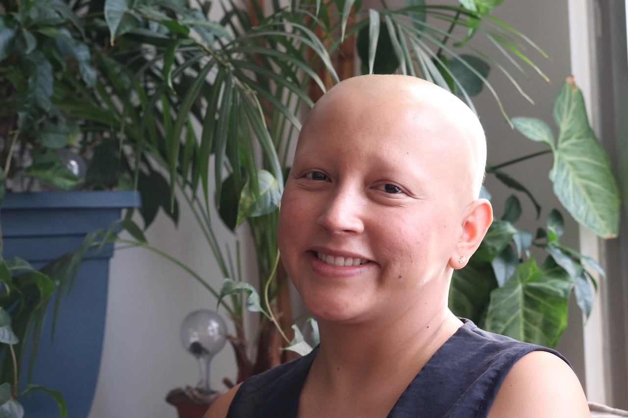 Edna Magaly Ayala periodista ex reina de belleza, está en tratamiento por segunda vez contra el cáncer.