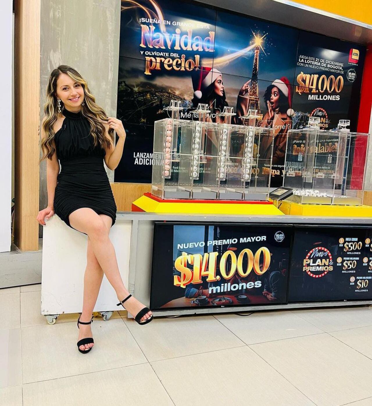 Vanessa Guzmán es la presentadora de la Lotería de Bogotá.