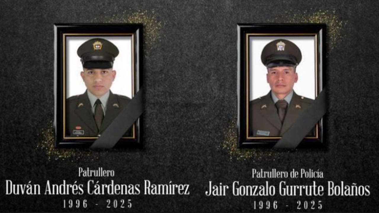 Como Duvan Andrés Cárdenas Ramírez y Jair Gonzalo Gurrute Bolaños fueron identificados los policías que perdieron la vida en medio de los ataques registrados esta mañana en Caloto y en la vía Panamericana.