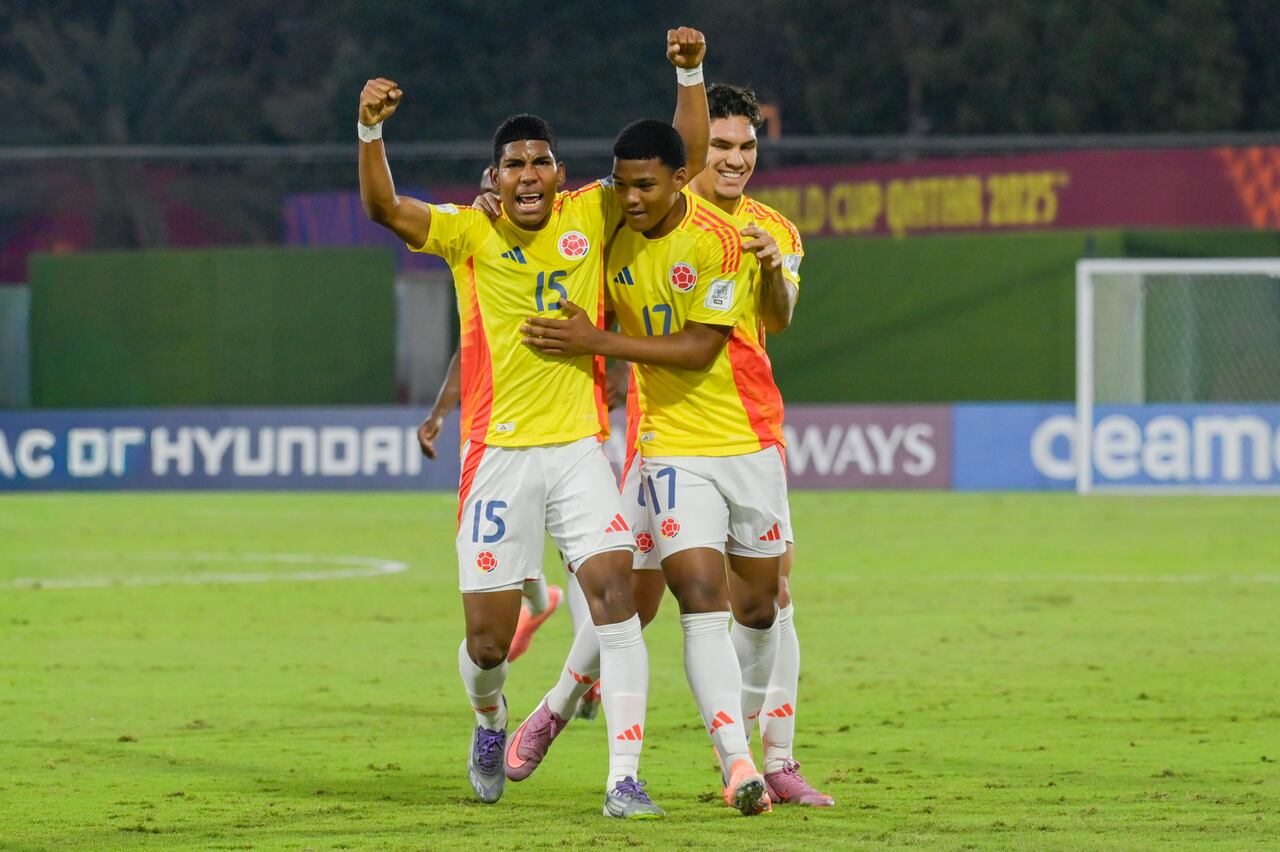 Imagen del partido entre Colombia y Corea del Norte por el Mundial Sub-17.