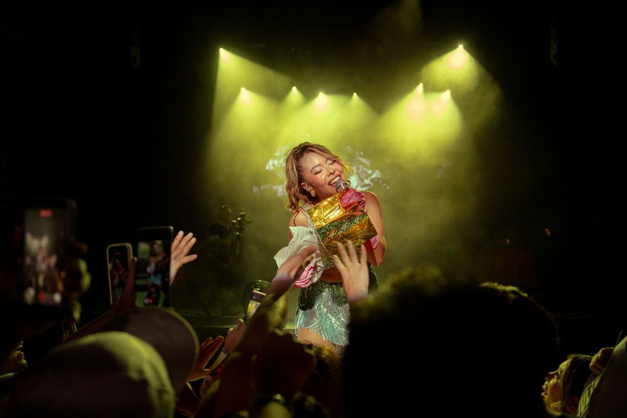 La artista vivió en Cali una noche mágica.