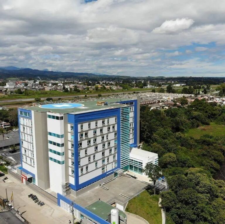 La clínica Santa Gracia está ubicada al norte de la ciudad de Popayán.