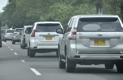 Caravana de Abelardo de la Espriella en el Valle del Cauca.