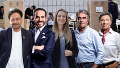 Iván Cepeda Abelardo de la Espriella Paloma Valencia Sergio Fajardo Claudia López.