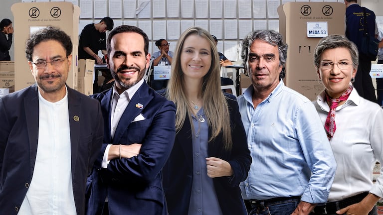 Iván Cepeda Abelardo de la Espriella Paloma Valencia Sergio Fajardo Claudia López.