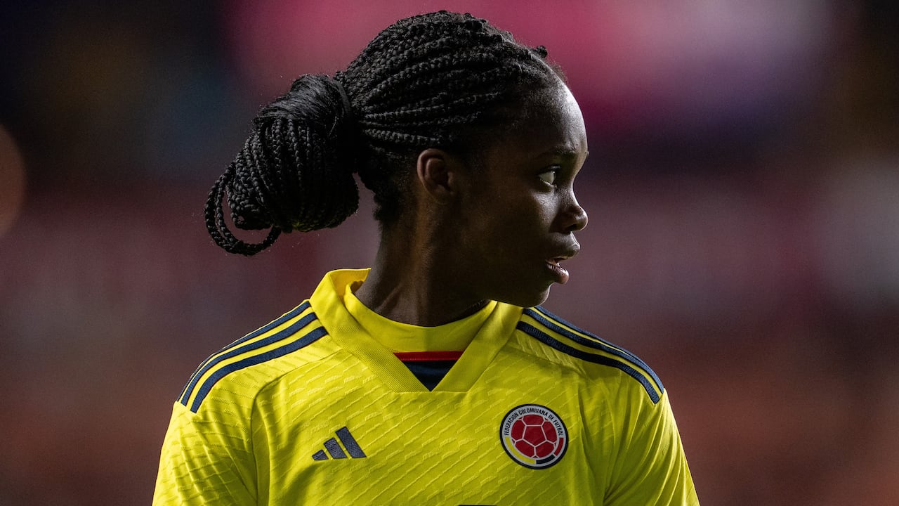 SANDY, UT - OCTOBER 26: Linda Caicedo #10 of Colombia looks on during a game between Colombia and USWNT at America First Field on October 26, 2023 in Sandy, Utah. (Photo by Brad Smith/ISI Photos/USSF/Getty Images for USSF)