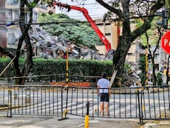 Demoliciones de los edificios Guadalupe y Molino Rojo en el sur de Cali.