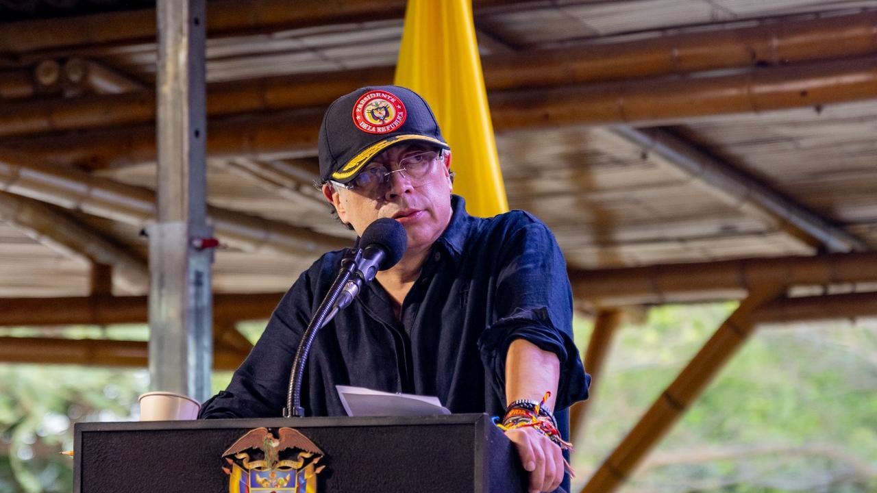 El presidente, Gustavo Petro, el 7 de mayo de 2026 en Riohacha, La Guajira