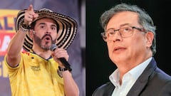 De izquierda a derecha: Abelardo De La Espriella y Gustavo Petro.