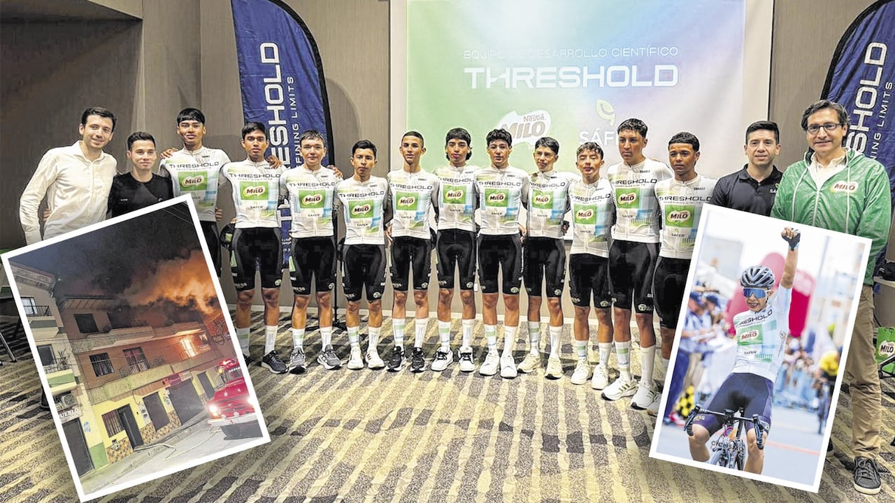La nómina de ciclistas del primer equipo está conformada por Andrés Shaffit Talero (Sopó, Cundinamarca), Cristian Páez (Girón, Santander), Kevin Rincón (Ocaña, Norte de Santander), Michael Escobar (Jardín, Antioquia), Santiago Vásquez (Ciudad Bolívar) y Gerónimo Osorio (Ciudad Bolívar). También hay categoría juvenil. Foto suministrada por Threshold Team Milo Sáfer