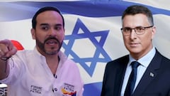 Abelardo de la Espriella y el ministro de Relaciones Exteriores de Israel, Gideon Sa’ar