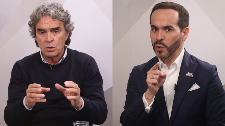 De izquierda a derecha: Sergio Fajardo y Abelardo de la Espriella.