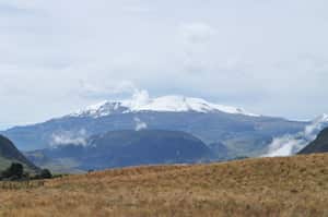 This is a nice landscape, we can see a big snow near to Caldas in Colombia. Nevado del Ruiz.