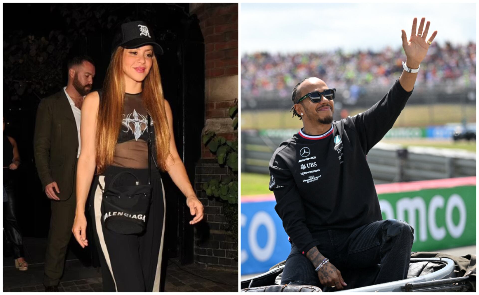 La supuesta “selfie” de Shakira y Lewis Hamilton que probaría su romance