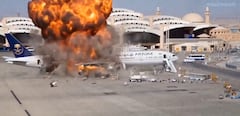 La terminal de Riad suspendió temporalmente sus operaciones después del ataque que dejó 12 muertos y 309 heridos, según el balance oficial saudí.