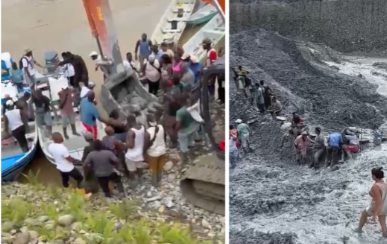 Tragedia en Nariño tras derrumbe en una mina de oro.