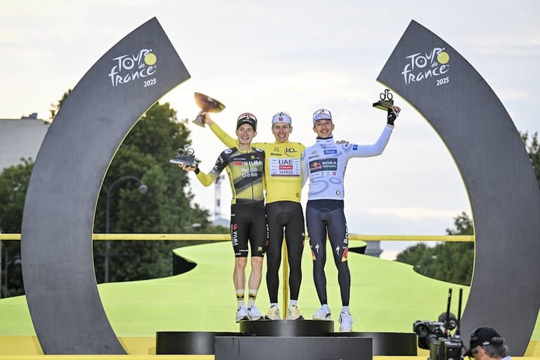 Podio Tour de Francia
