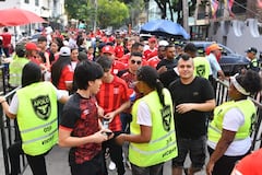 La Policía es la encargada de conservar la seguridad y el orden público en los estadios. Foto: Secretaría de Seguridad de Cali.